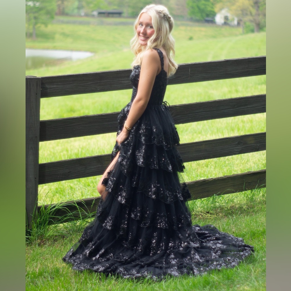 Sparkly Black Prom Dress